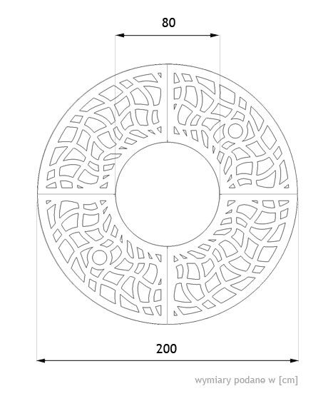 architectural engineering drawing of the 11.063 tree grille