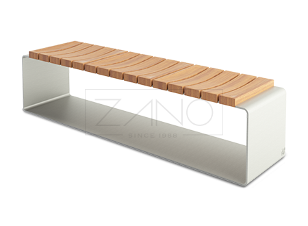 Clipo is a modern and simple wooden bench based on stainless steel construction