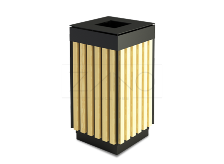 Argo litter bin is an external model made of carbon steel