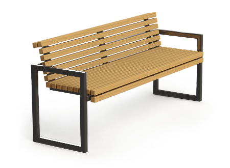 Resto bench - made of carbon galvanized steel