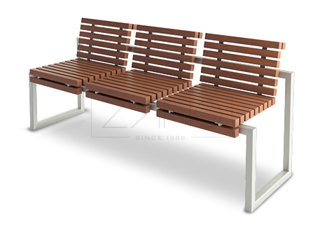 Classic park bench in retro style- perfect also for city streets and alleys