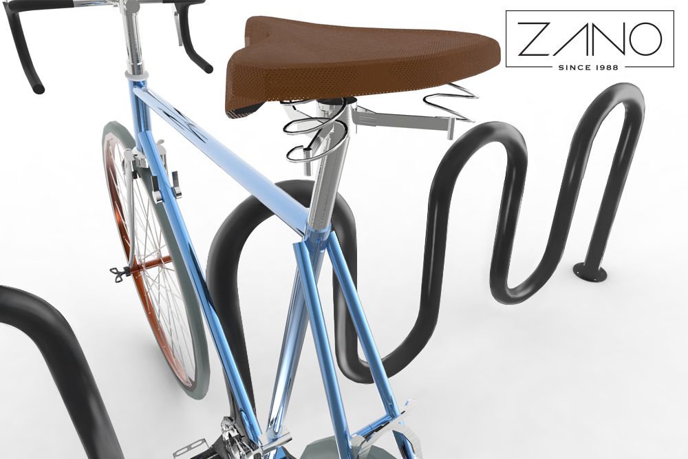 Modern, unusuall bike rack Sinus