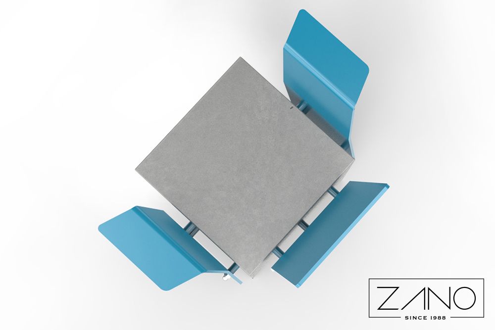 Urban concrete chair by ZANO - a perfect modern touch in your urban space