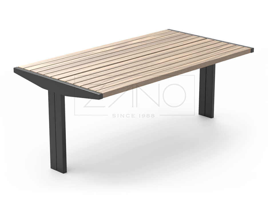 Outdoor street furniture table for urban spaces