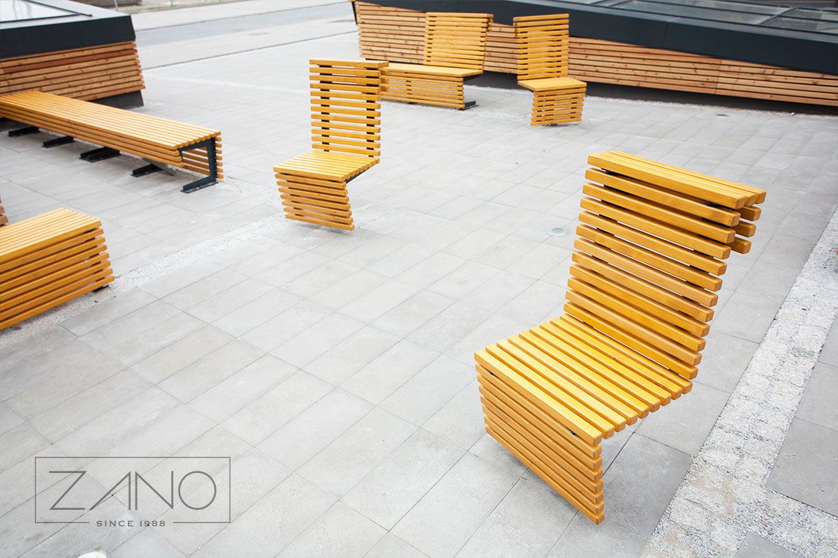 Stylish Flash city seats for places in public space