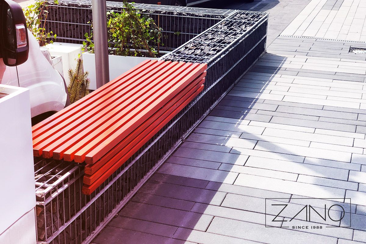 Wall mounted bench Flash by ZANO Street Furniture