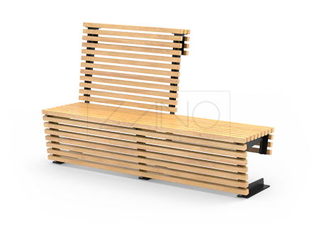 Modular and contemporary Flesh bench- ideal for modern places