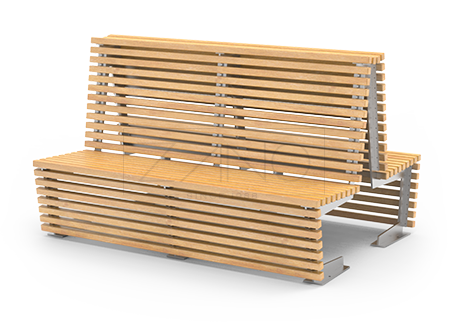 Modular benches from the `flash line- double sided versions