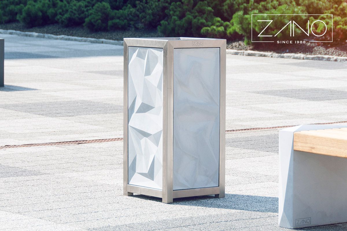 Public trash can | Litter bin | Contemporary design | ZANO
