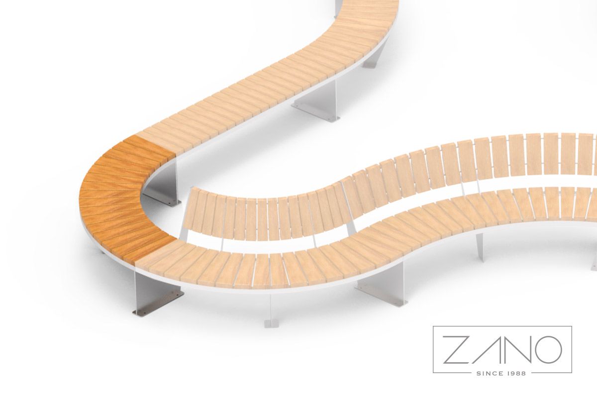 Modular Public Benches by ZANO Street Furniture