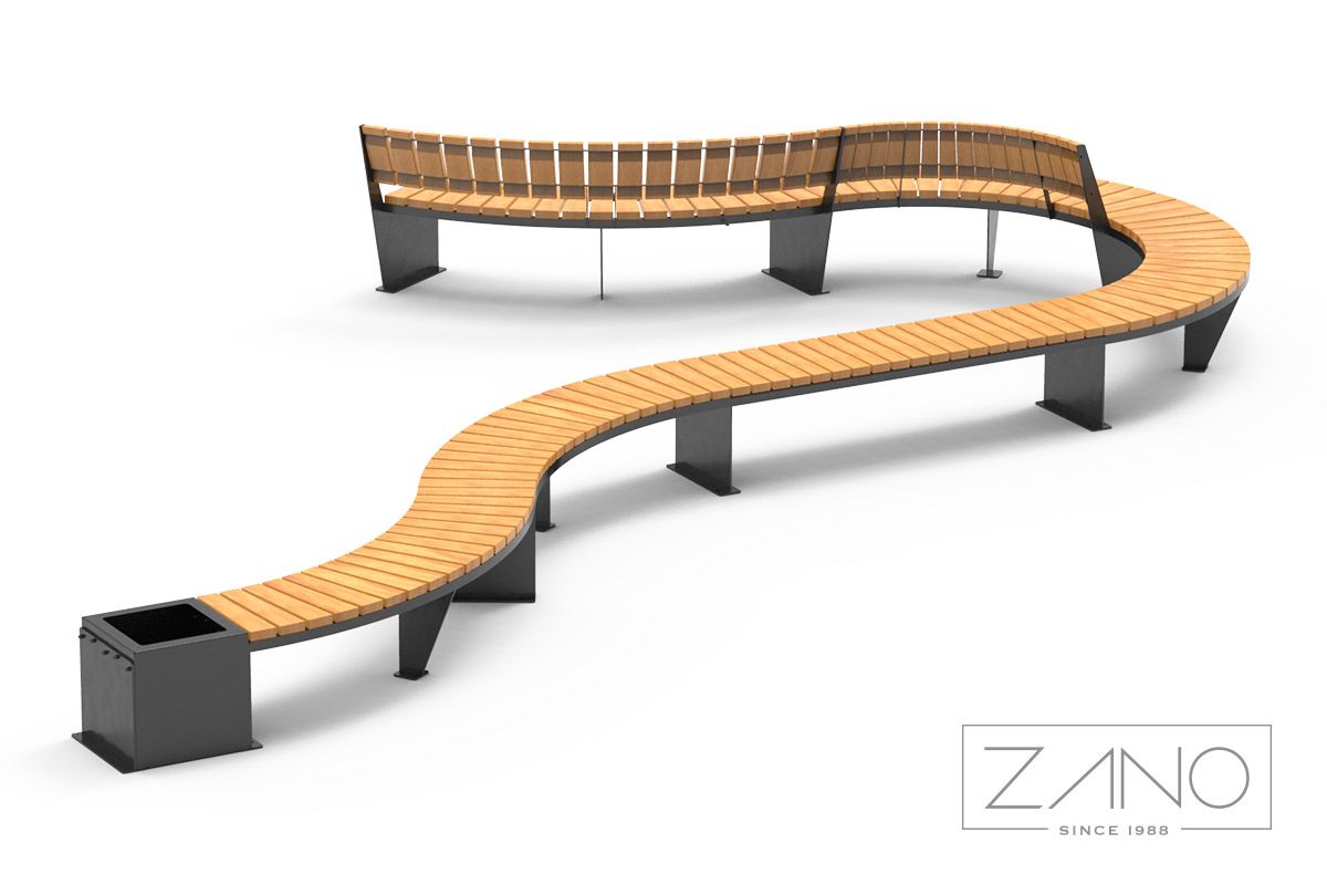 Modular and elegant site furnishings by ZANO