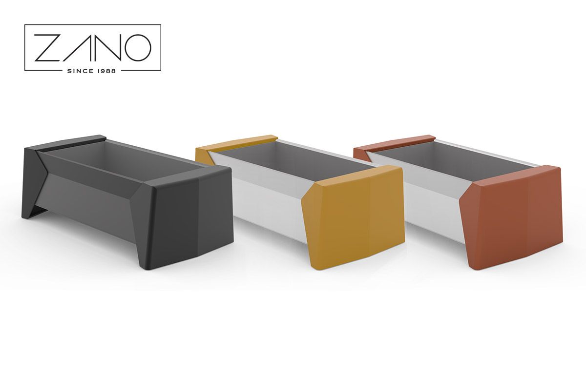 Outdoor planters made of steel | Colours to choose from RAL pallete