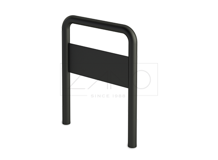 black steel bicycle rack