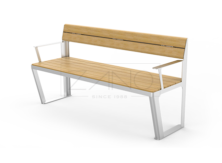 Scandik - outdoor bench made of stainless steel