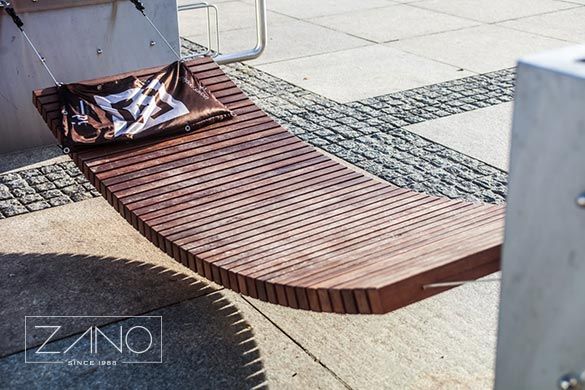 Street Furniture made of exotic wood