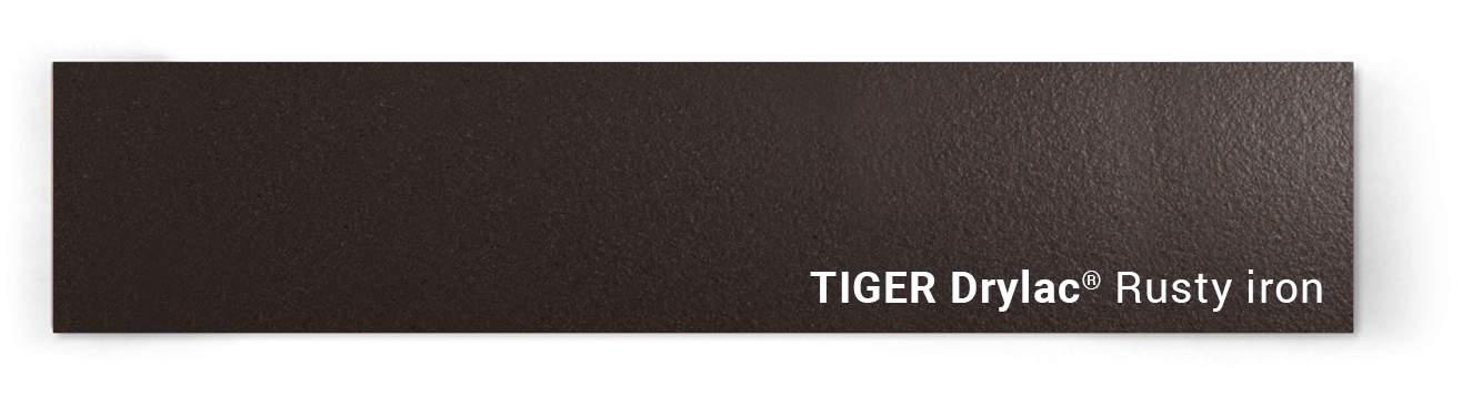 Carbon steel painted TIGER Drylac® Rusty Iron