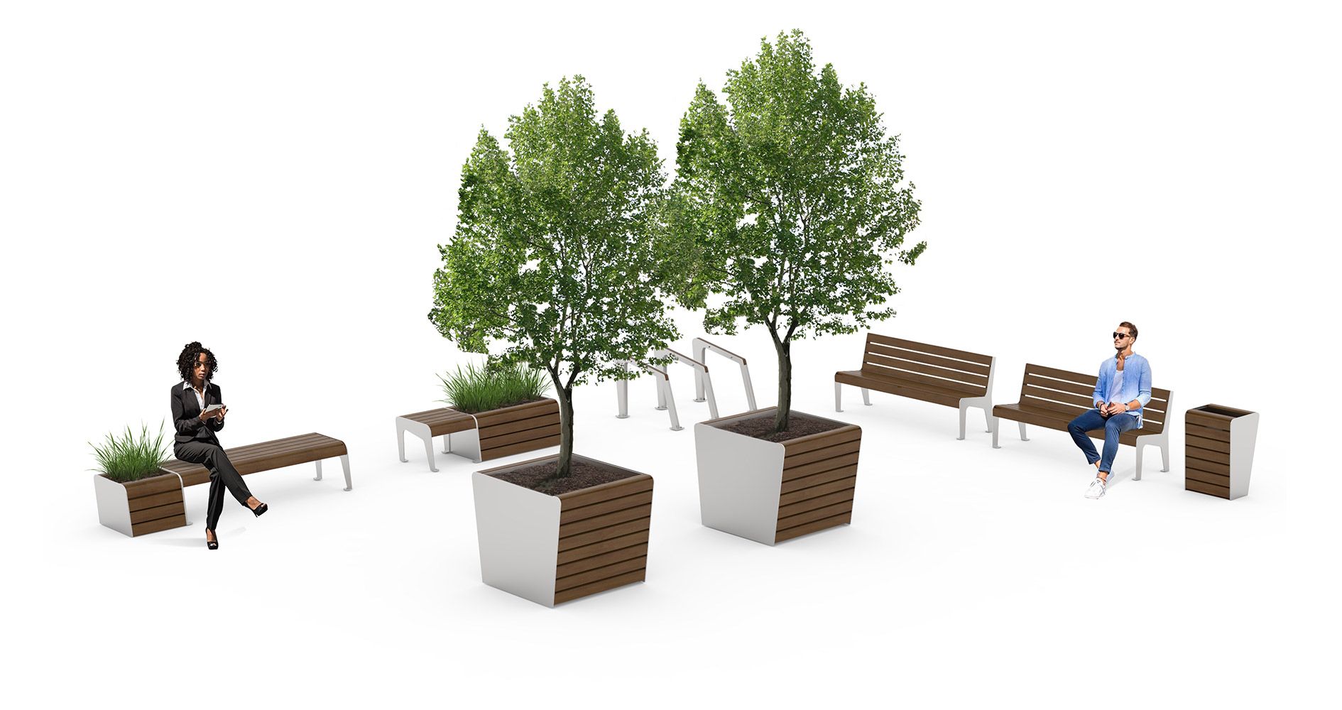 Park and street planters made of steel | Price