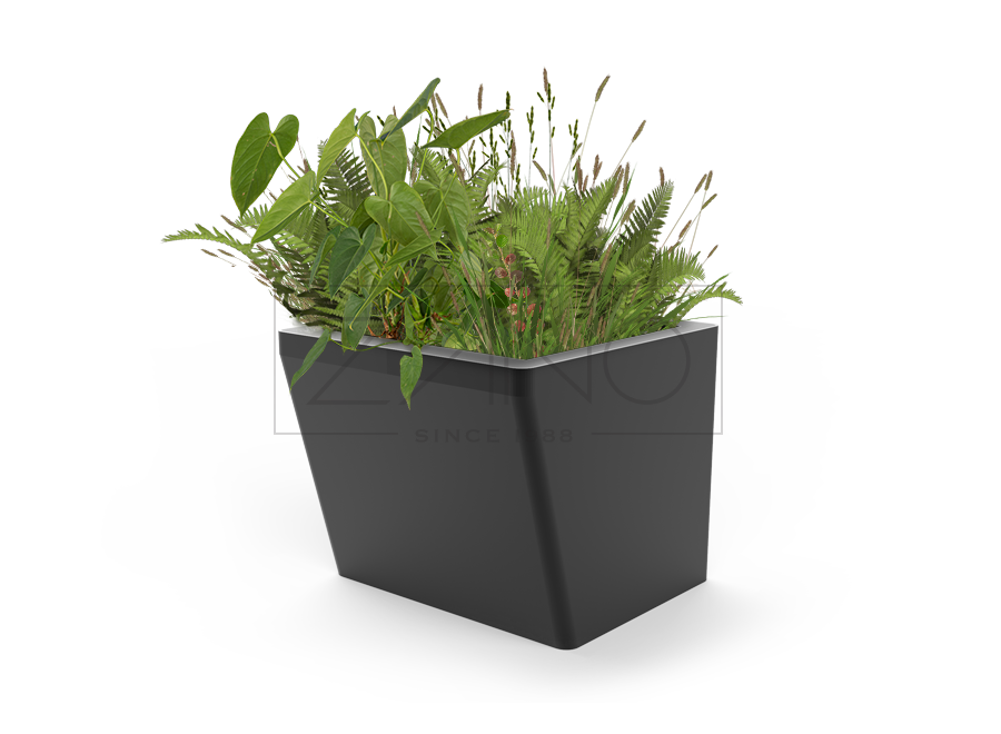Scandik Planter made of carbon steel painted RAL 9005