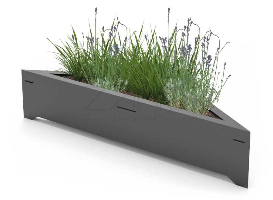 Urban planter made of stainless steel | By ZANO Street Furniture