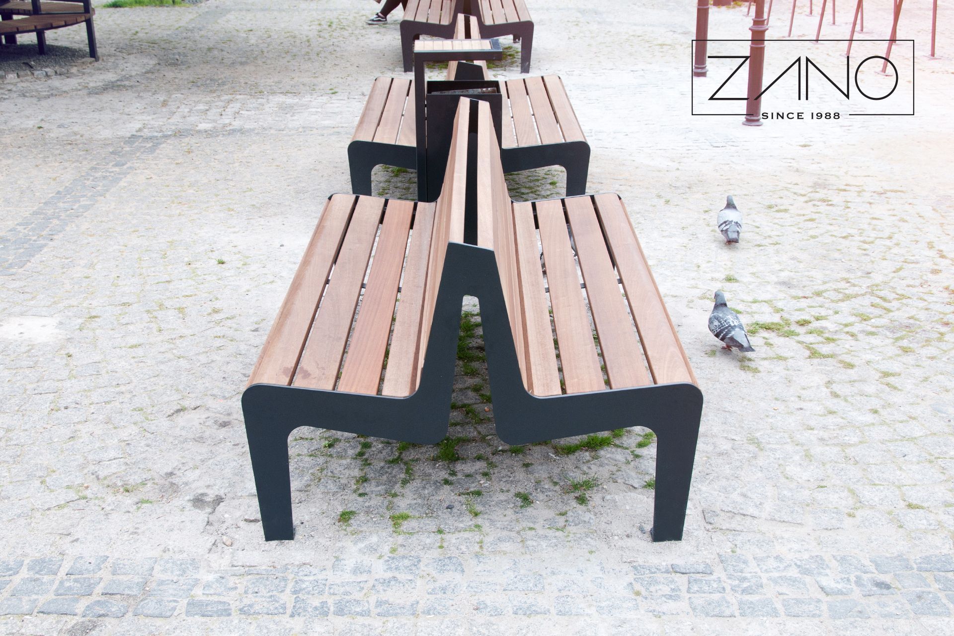 Street benches, park benches by ZANO Street Furniture