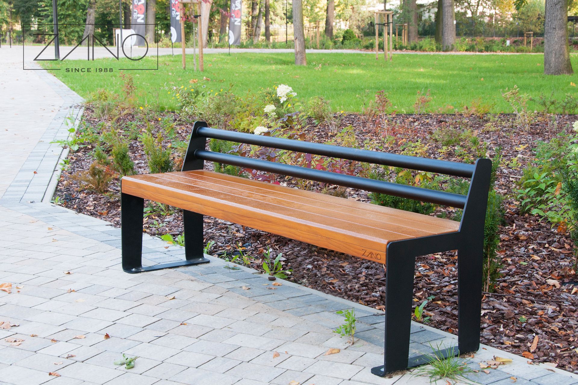 Park benches mady by ZANO Street Furniture