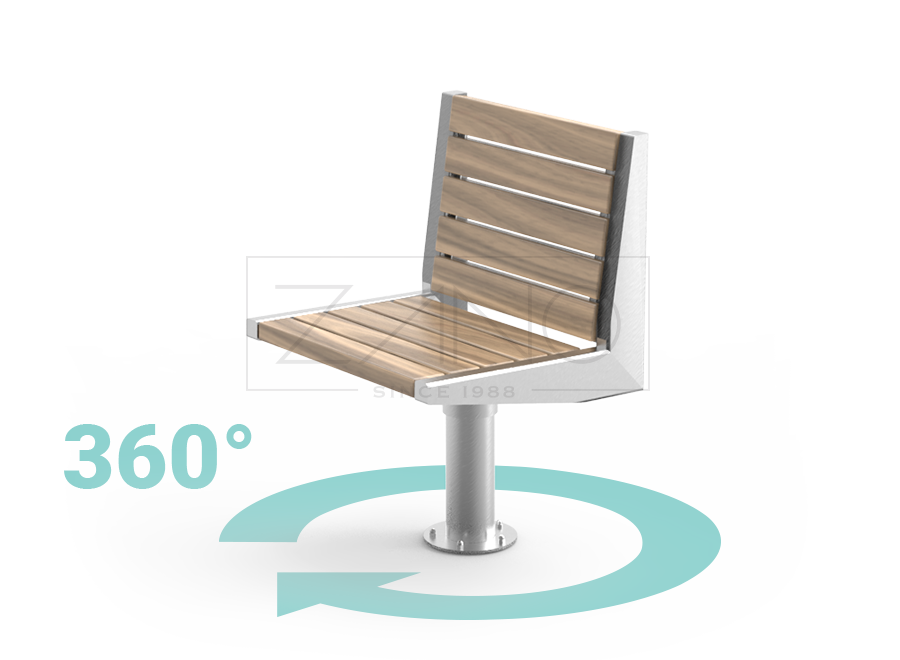 Solid and stylish, modern street seat