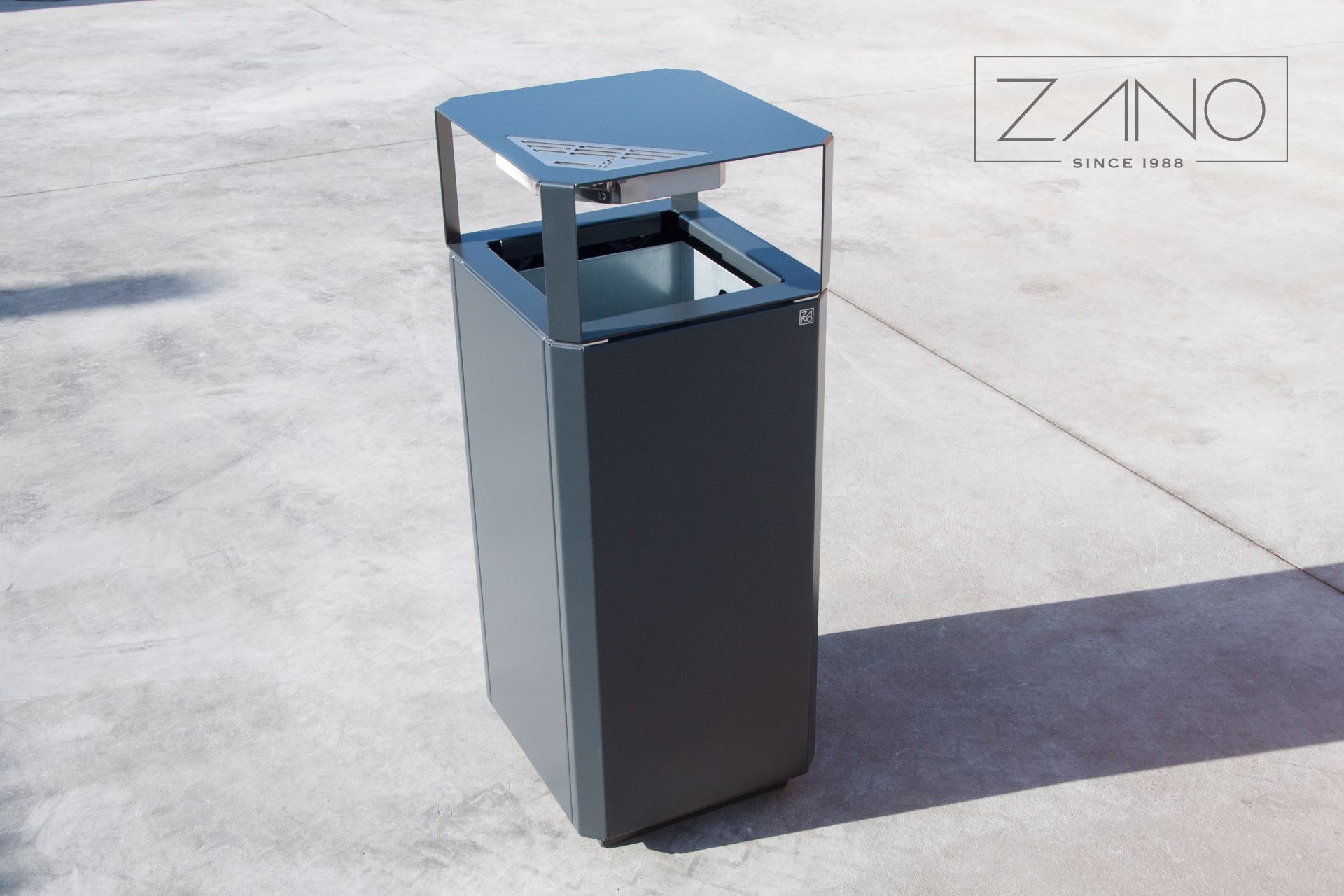 Litter bin with ashtray and with removable insert