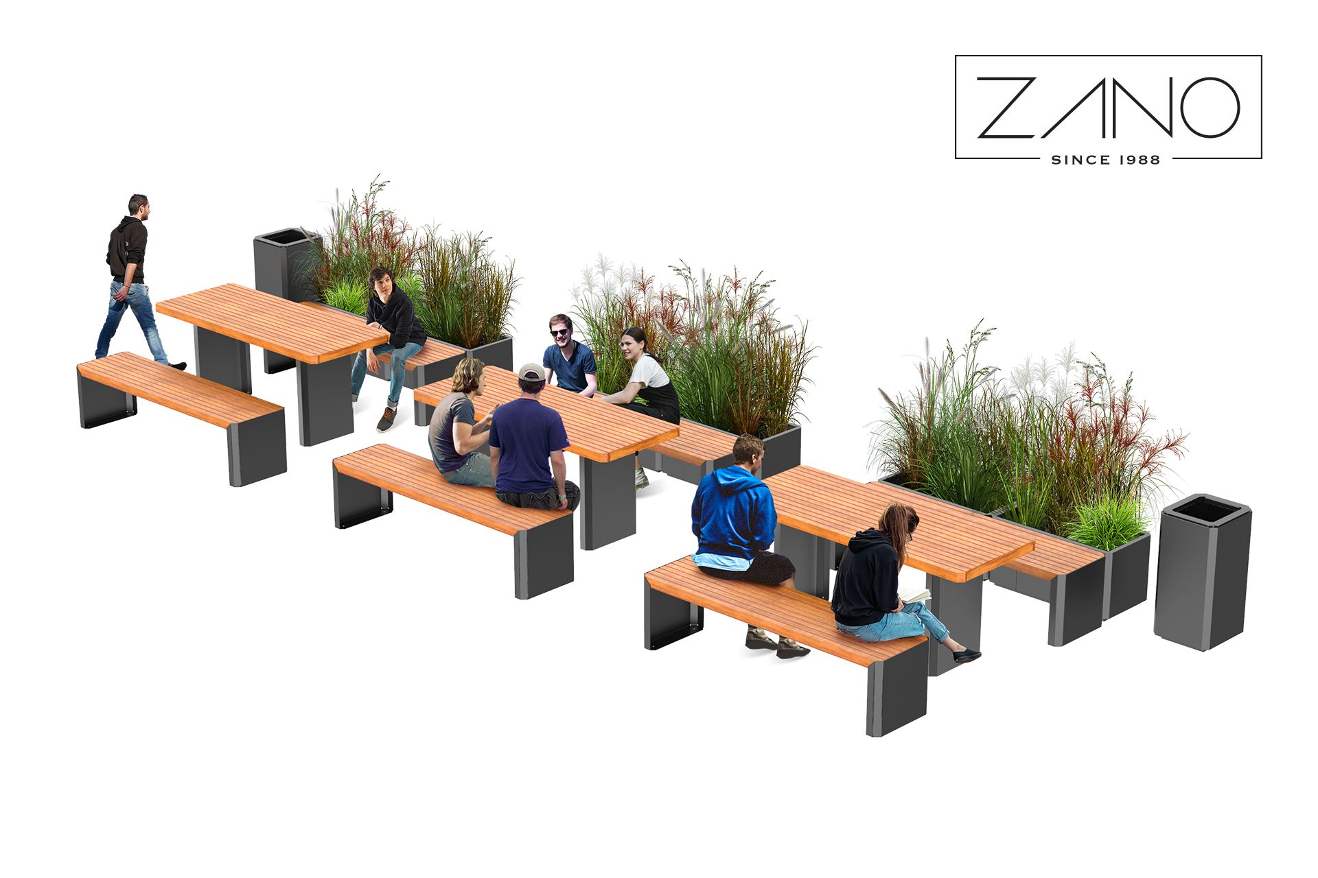 Leisure Zone Stilo Line Tables And Benches