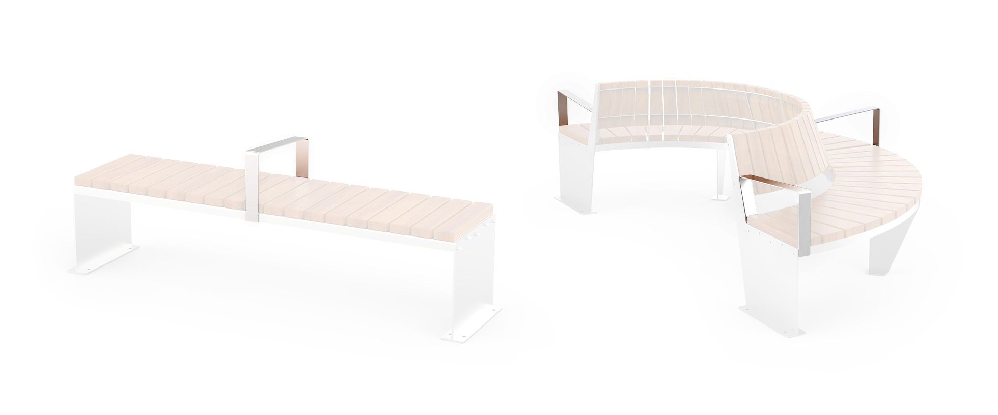 benches with armrests