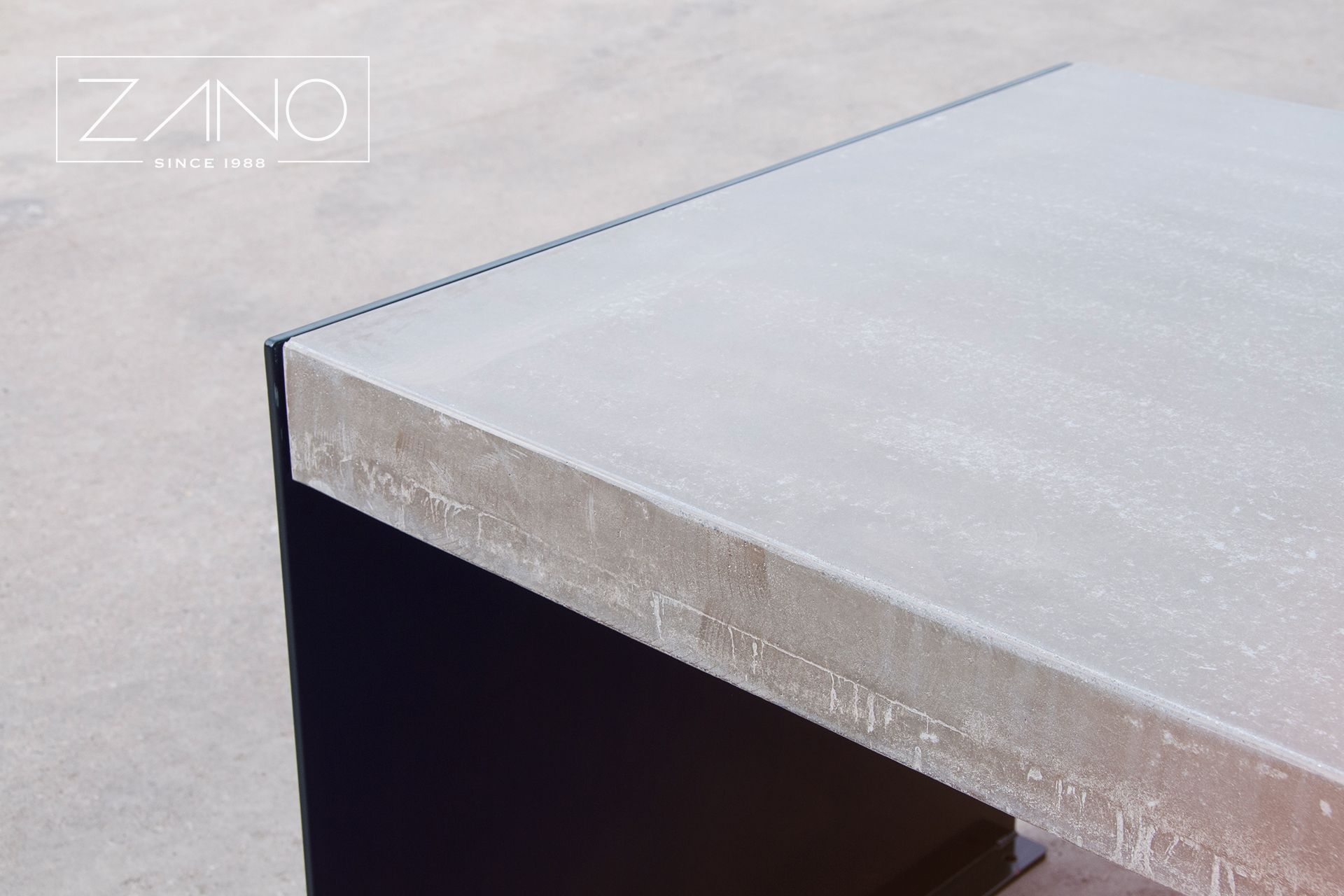 Outdoor concrete table